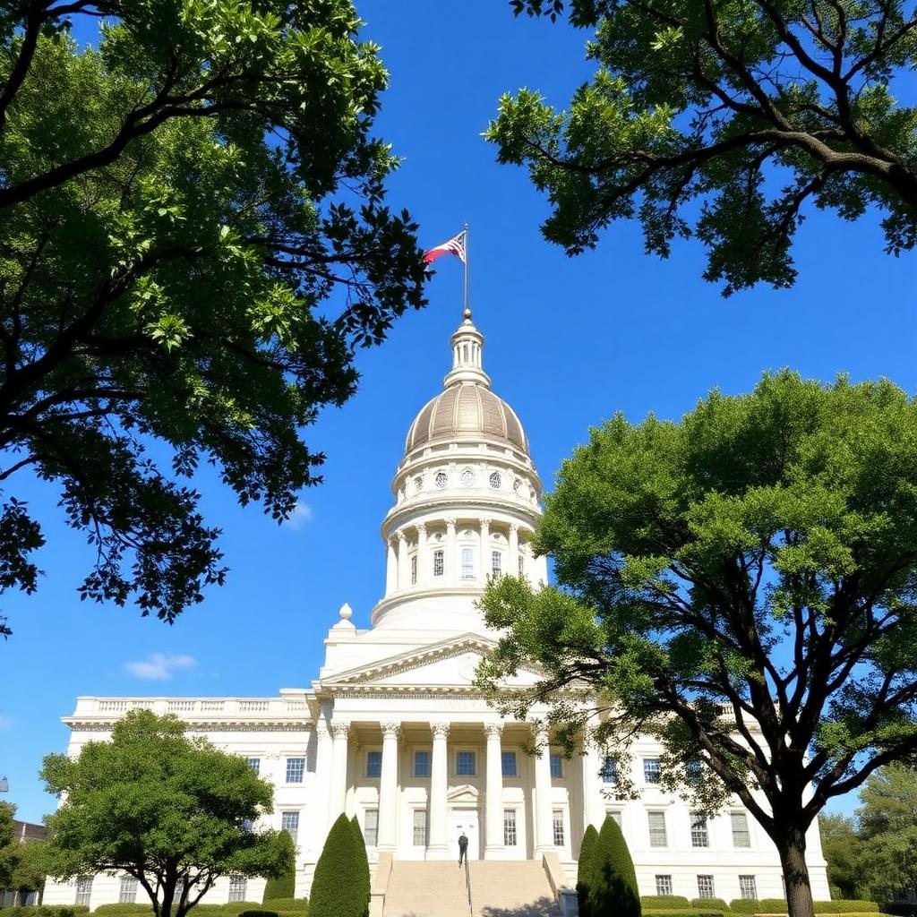 The North Carolina State Capitol building in downtown Raleigh