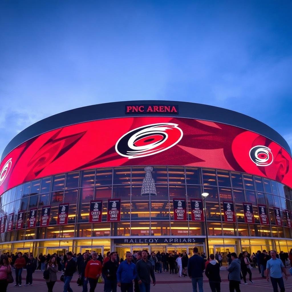 PNC Arena in Raleigh, home of the Carolina Hurricanes